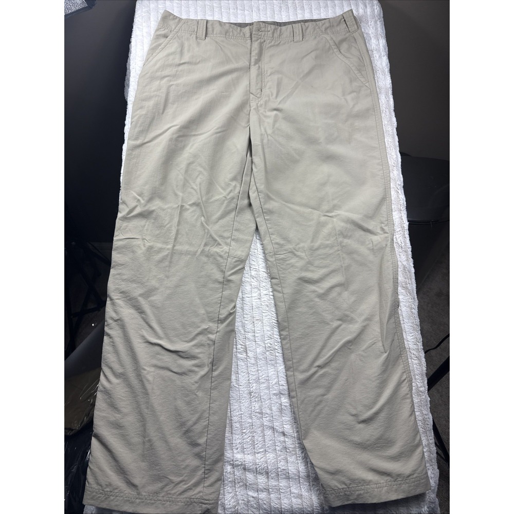 Royal Robbins‎ Men Nylon Hiking Pants Beige Tan 38x32 Gorpcore Travel Hiking EUC